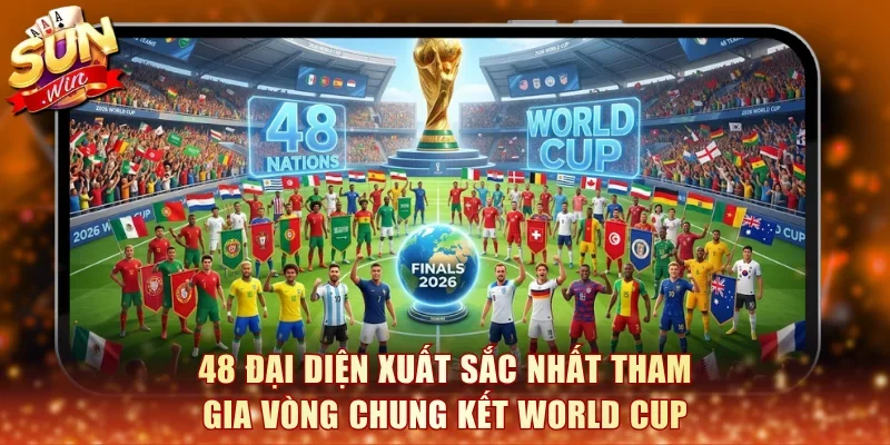 48 đại diện xuất sắc nhất tham gia vòng chung kết World Cup