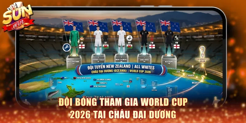 Đội bóng tham gia World Cup 2026 tại Châu Đại Dương
